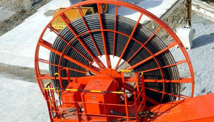 Crane cable reel: Spring cable reel & Motorized cable reel - Overhead  Travelling Crane