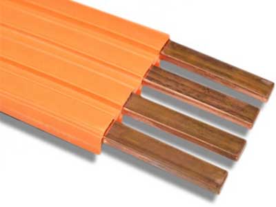 Seamless crane busbar, crane busbar system