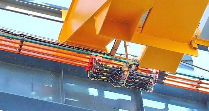 Single pole busbar, crane busbar