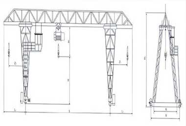 3.2 ton to 50 ton truss crane and truss girder gantry crane