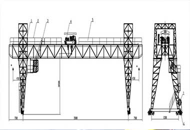 3.2 ton to 50 ton truss crane and truss girder gantry crane