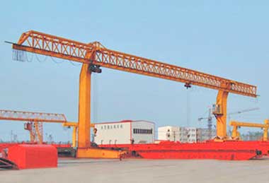 L leg gantry crane with truss girder design with suspension hoists