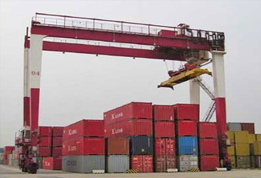 Double girder rubber tyred gantry crane