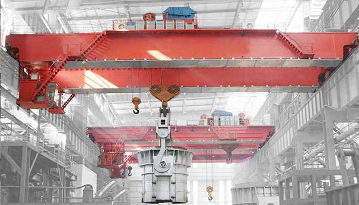 Double girder casting cranes