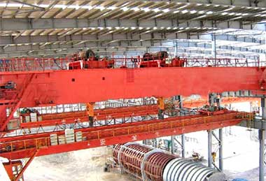 Double trolley overhead travelling crane 