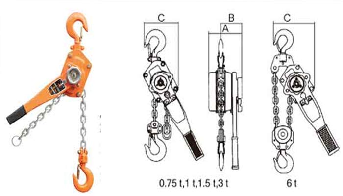 Lever chain hoist Ratchet lever hoist