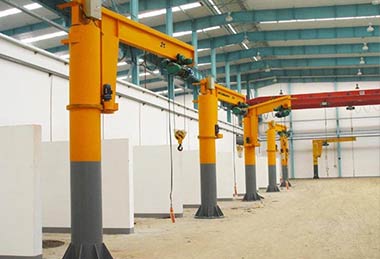 360 degree pillar jib crane design