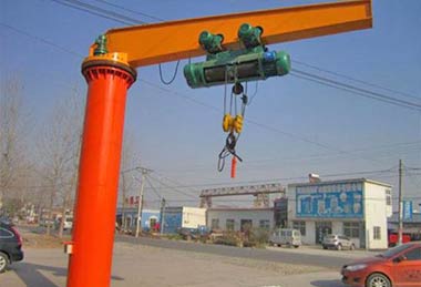 360 degree pillar jib crane design