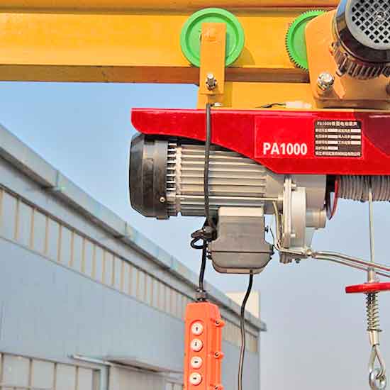 Mini electric wire rope hoist, Handy mini hoist, Effective rope lift