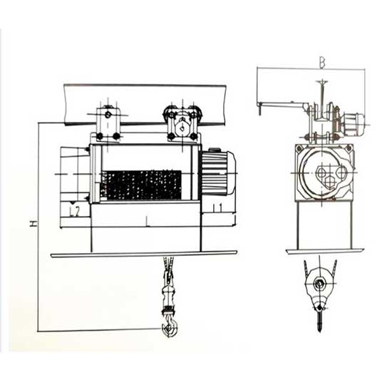 Single girder ladle hoist ladle handling hoist
