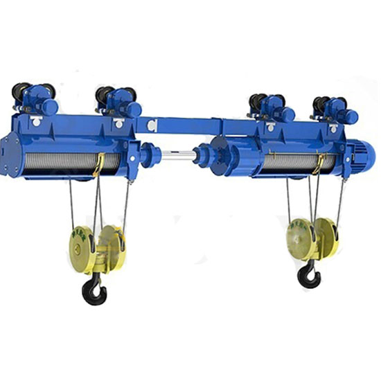 Double hook wire rope hoists 