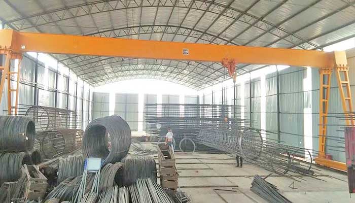 Single girder gantry crane