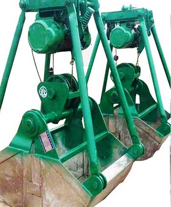 Electric motor grab buckets - Crane grab bucket for sale