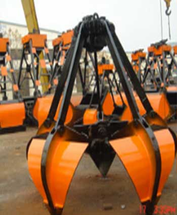 Orange peel grab and peel grab bucket for sale - Crane grab bucket for sale