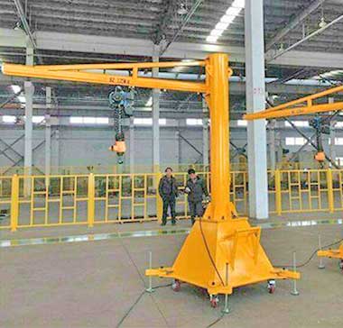 Portable jib crane with kbk cantilever arm design