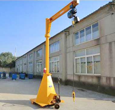 I Beam Portable Jib Crane on Wheels