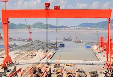 Shipyards: Lifting and Placing Ship Components, Containers, and Heavy Machinery Shipyards: Lifting and Placing Ship Components, Containers, and Heavy Machinery