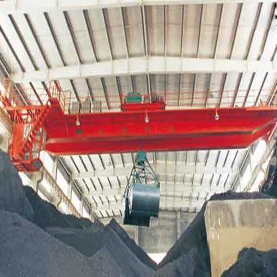 Grab bucket crane for coal mining