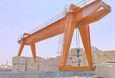 Double girder goliath gantry crane for stone, marble and granite handling