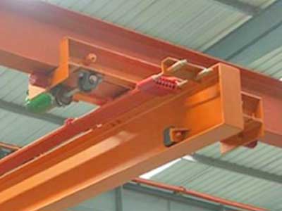 Single girder overhead crane end carriage - Underrunning crane design  Single girder overhead crane end carriage - Underrunning crane design