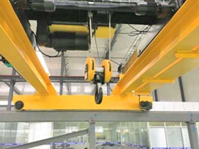 Double girder crane end carriages - Top running crane design  Double girder crane end carriages - Top running crane design
