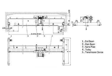Overhead crane and overhead crane drawing Confirm overhead crane specification to get low cost overhead cranes