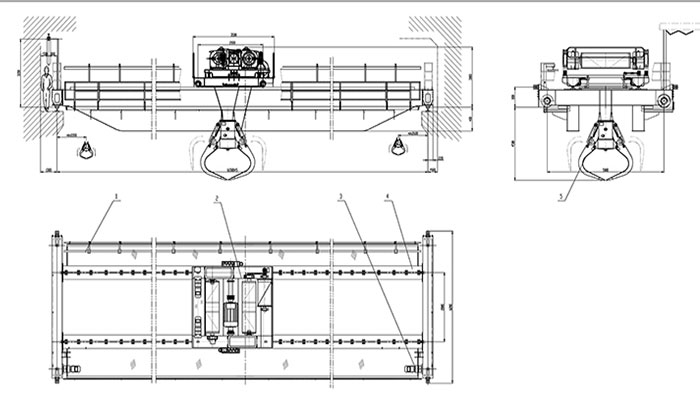 Overhead crane and overhead crane drawing Confirm overhead crane specification to get low cost overhead cranes