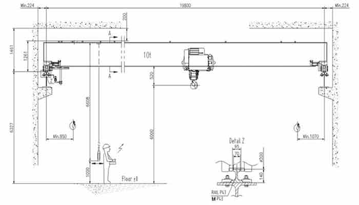Overhead crane and overhead crane drawing Confirm overhead crane specification to get low cost overhead cranes