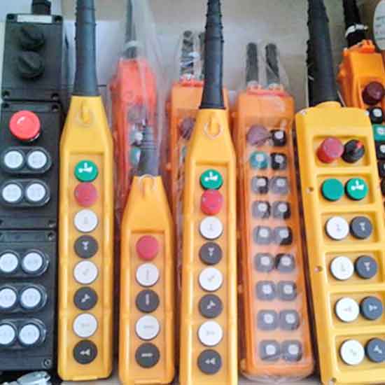 Crane Pendant Control: Full range of Push Button Stations
