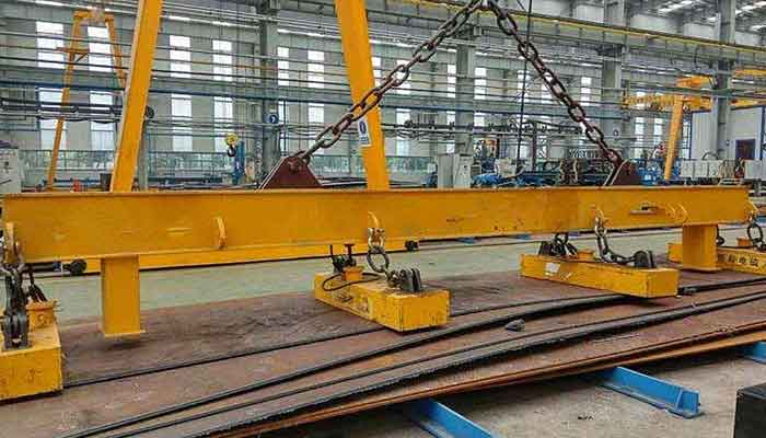 Electromagnetic beam crane: Overhead Crane with Electromagnetic beam spreader 