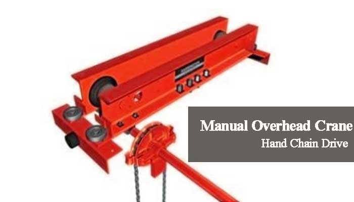 Hand chain Manual power lightweight overhead crane system