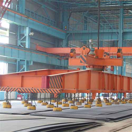 7.5+7.5 -20+20 Ton Double Girder Overhead Crane with Magnet Beam