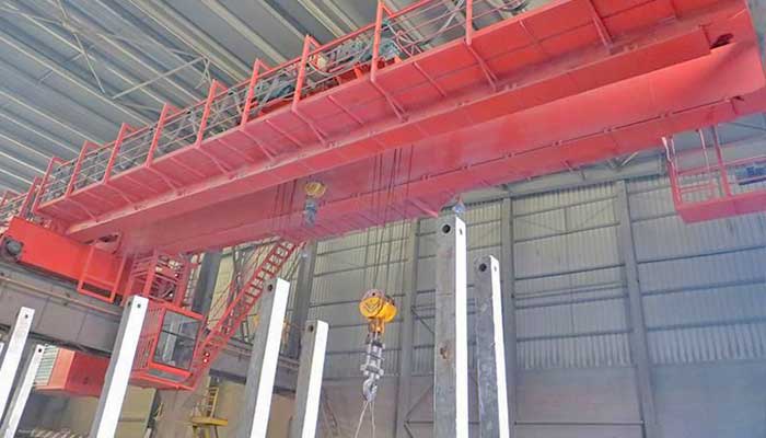 Insulation overhead crane with double girder overhead crane