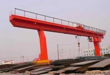 L leg single beam gantry crane for steel plate handling 
