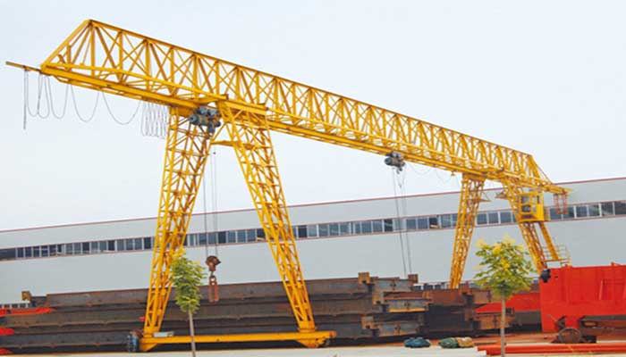 Truss girder single beam gantry crane with hoist trolley 