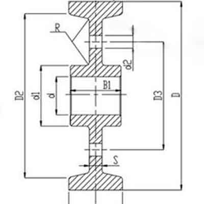 Non-flange crane wheel drawing