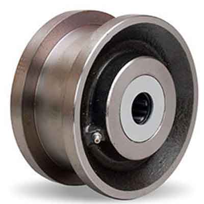 Double rim crane wheel