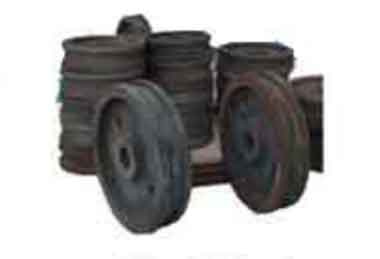 Crane wheel rough machining