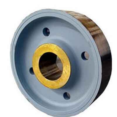 Non-flange crane wheel