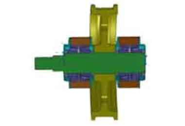 Crane wheel 3d modeling