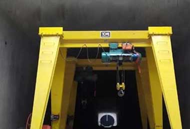 Box type double girder goliath crane for subway, tunnel & metro construction