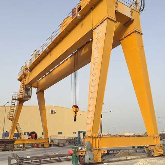 European style double girder gantry cranes with FEM hoists trolley