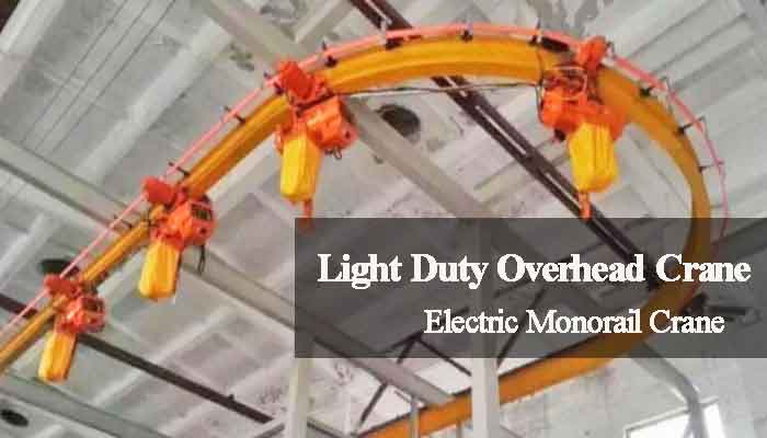  electric monorail lightweight overhead crane