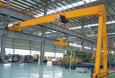 FEM Semi-Gantry Crane with single girderwith capacity up to 20 tons