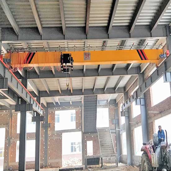 European style single girder overhead crane