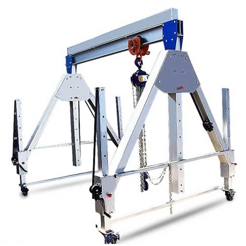 500kg -5 ton Adjustable Aluminum Portable Crane Hoist , Lightweight Crane