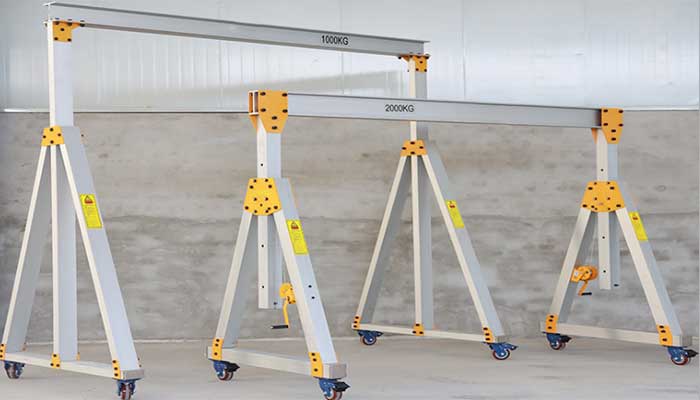 Fixed height & adjustable height aluminum gantry crane