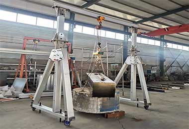 Light weight gantry crane system testing