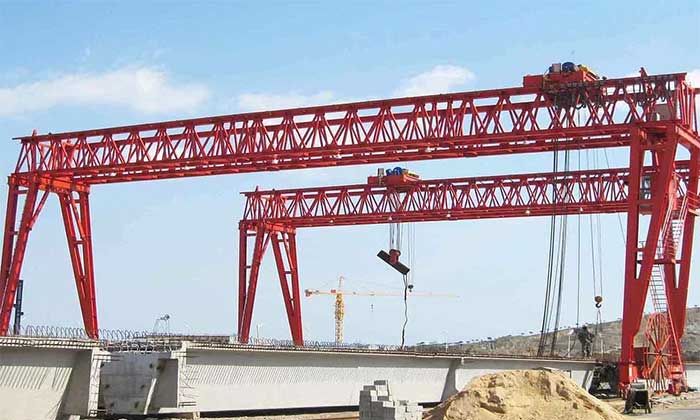 Truss girder double girder gantry crane
