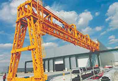 Semi Gantry Crane with double truss beams